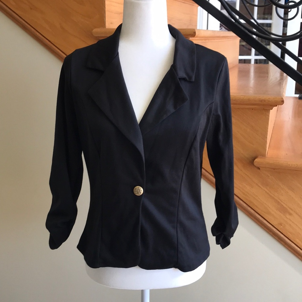 Best Cody Jacket Sz L Black 1 button New With Tags
